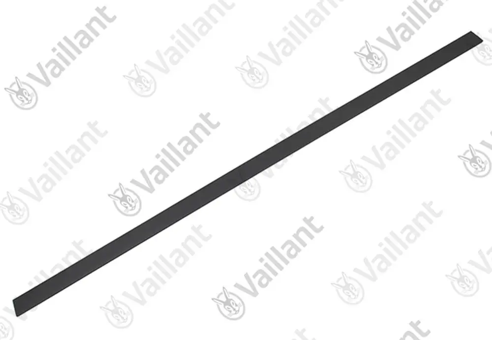 Vaillant-Abdeckung in schmaler, gerader Form, geeignet zur Verkleidung oder Abdeckung von Installationen. Farblich neutral, unauffälliges Design.